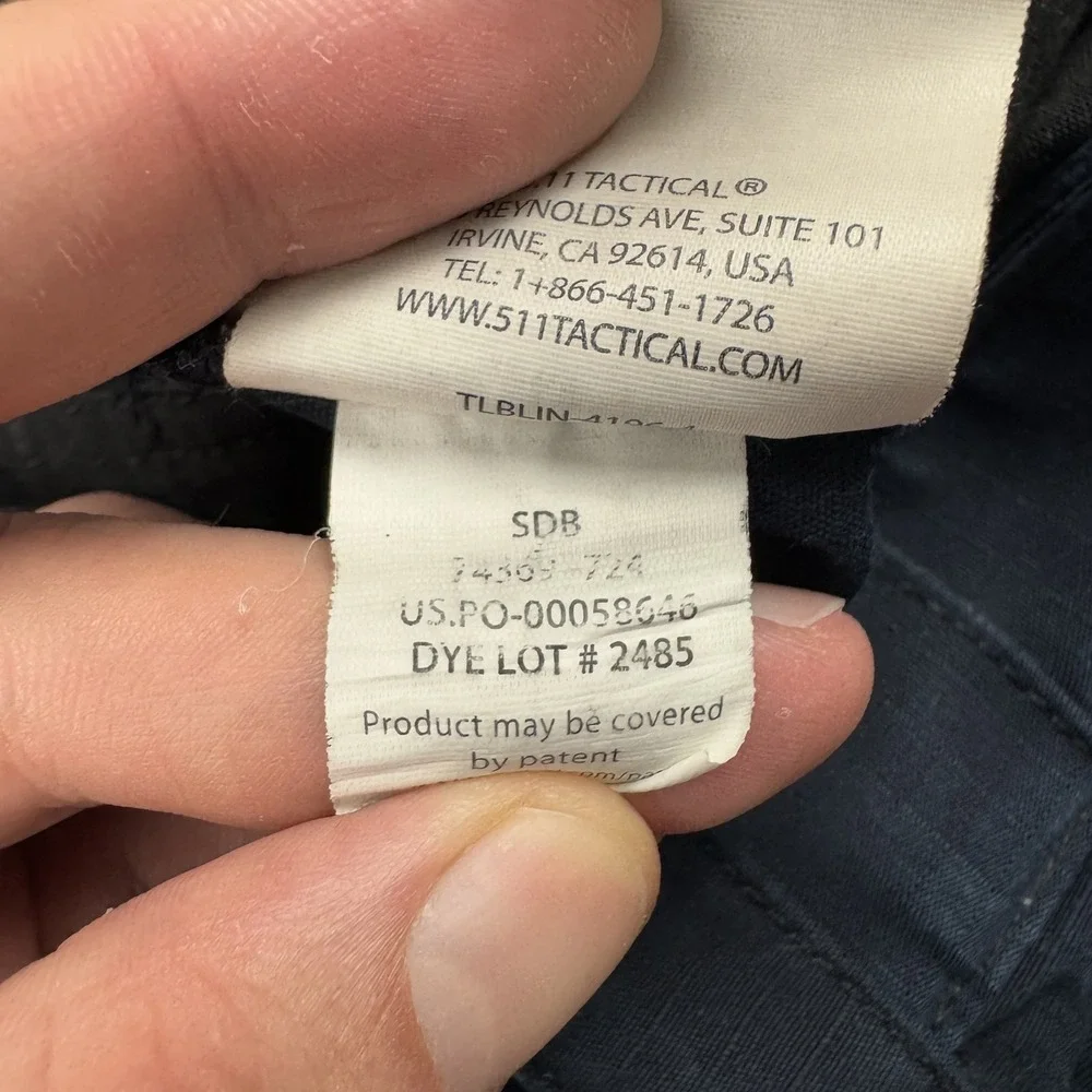 5.11 Tactical Stryke Pants‎ Mens 37x29 Navy Blue Ripstop Multi-Pocket Cargo